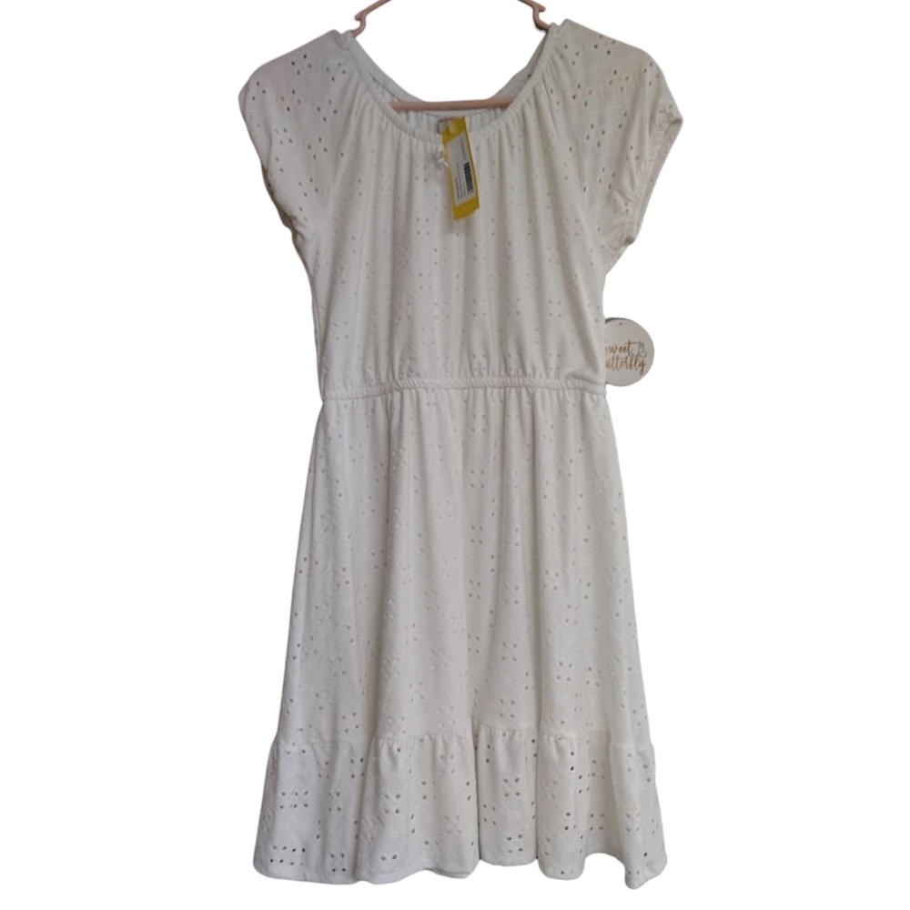 Charming Girls White Eyelet Dress